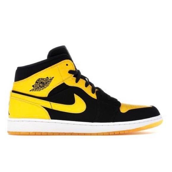 Shoes | Nike Air Jordan Mens Black And Yellow Sneakers | Poshmark